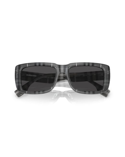 Burberry Black Be4376U 380487 Sunglasses Plastic Squared for men