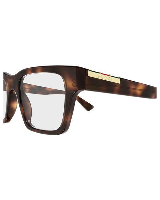 Gucci Black Gg1889O 004 Optical Frames Acetate Transparent Squared for men