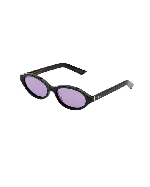 Retrosuperfuture Black Jz9 Parola Melanzana Sunglasses Acetate Round Normal