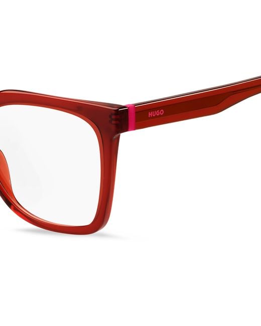 Boss Black Hg 1363 C9A Optical Frames Acetate Squared Normal