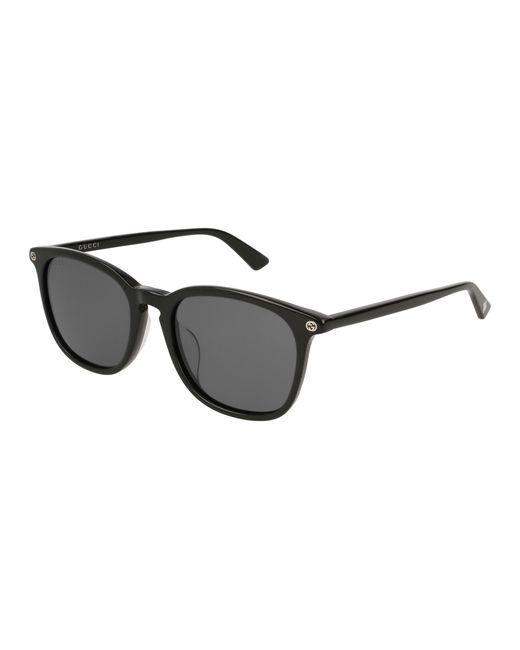 Gucci Black Gg0154Sa 001 Sunglasses Acetate Squared Normal