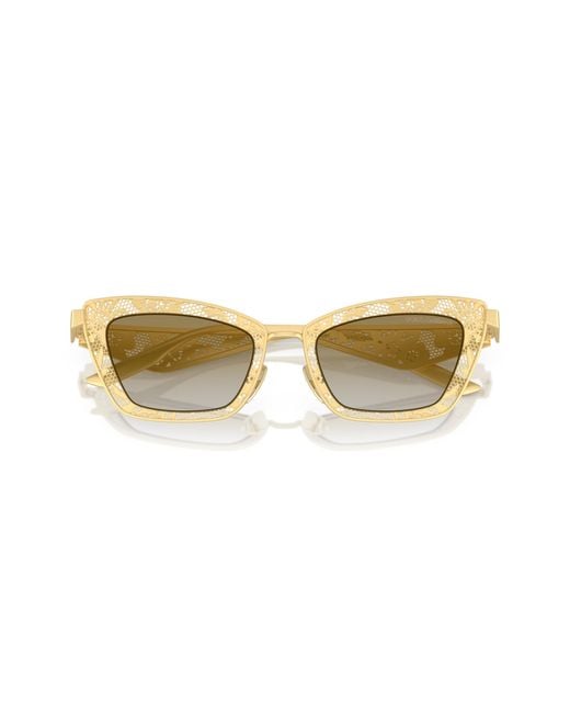 Dolce & Gabbana Black Dg2311 12246E Sunglasses Steel Cat Eye Normal