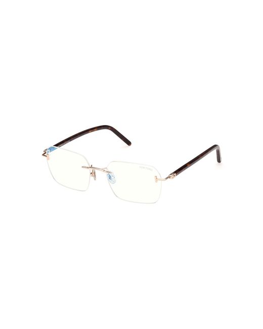Tom Ford Black Ft5934-B 028 Optical Frames Metal Squared Normal for men