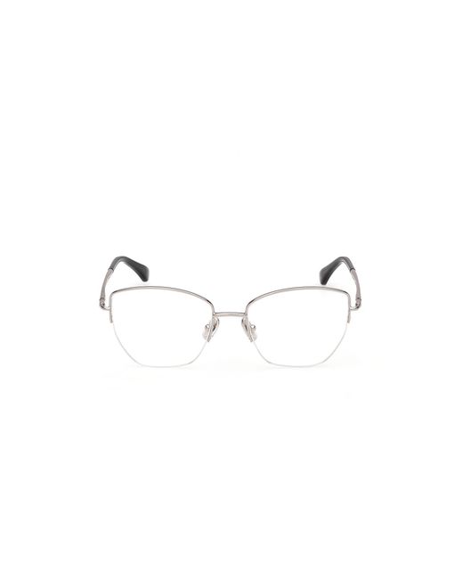 Max Mara Black Mm5234 014 Optical Frames Metal Geometric Normal