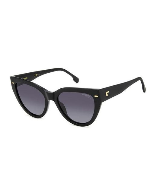 Carrera Black 3017/S 807/Wj Sunglasses Acetate Cat Eye Polarized Shaded