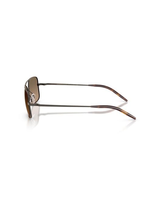 Oliver Peoples Black Ov1373S Victory Ii 5289Gn Sunglasses Metal Squared Polarized