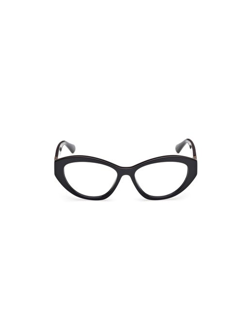 MAX&Co. Black Mo5176 001 Optical Frames Acetate Cat Eye Normal