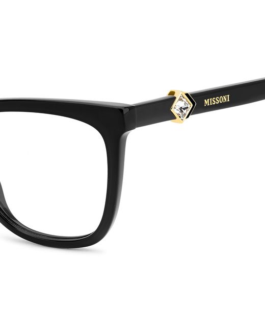 Missoni Black Mis 0231 807 Optical Frames Acetate Squared Normal