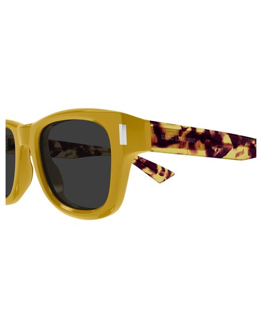 Saint Laurent Black Sl 801 004 Sunglasses Acetate Round for men