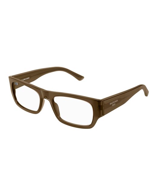 Balenciaga Black Bb0370O 004 Optical Frames Acetate Transparent Squared for men