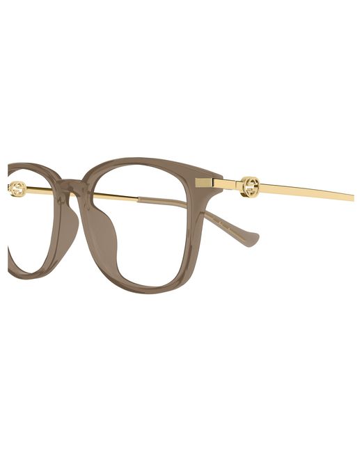 Gucci Black Gg1745Oa 002 Optical Frames Acetate Transparent Round