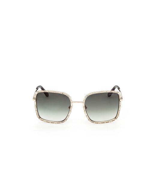 Guess Black Gu00296 32P Sunglasses Metal Squared Normal