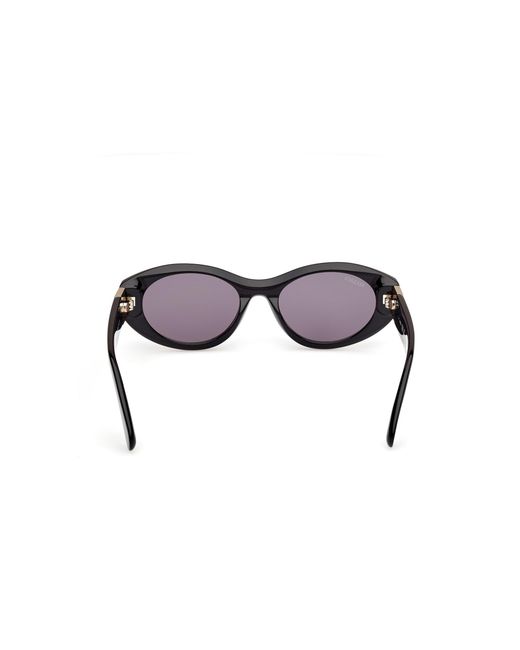 MAX&Co. Black Mo0123 01A Sunglasses Acetate Smoke Round Normal