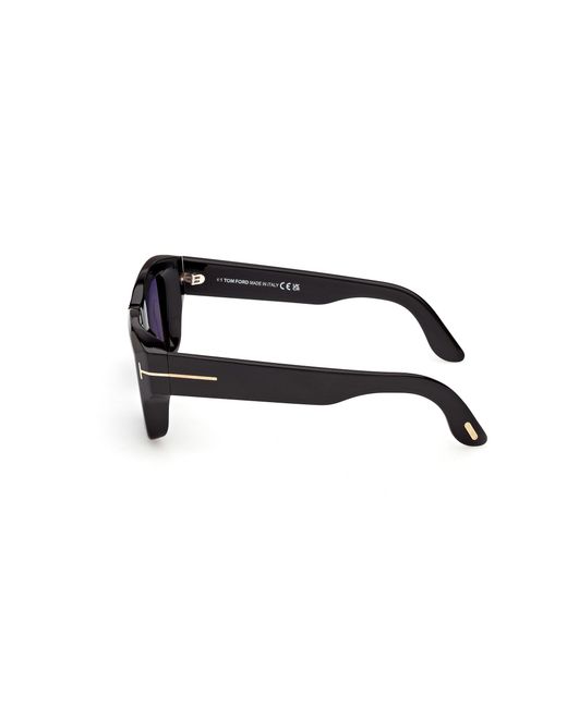 Tom Ford Black Ft1154 Ilias 01V Sunglasses Acetate Squared Normal for men