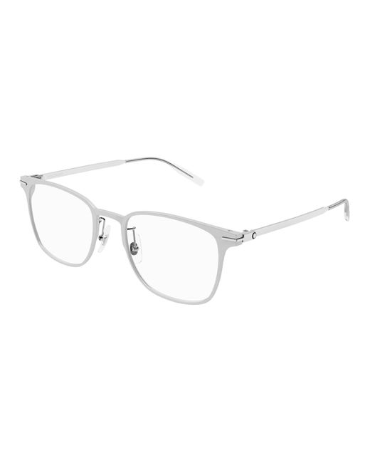 Montblanc Black Mb0397On 003 Optical Frames Metal Transparent Squared for men