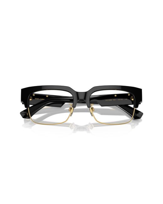 Dolce & Gabbana Black Dg3388 501 Optical Frames Acetate Transparent Squared Normal for men