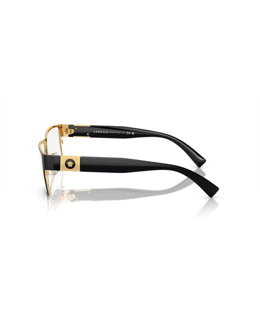 Versace Black Ve1274 1436 Optical Frames Metal Squared Normal for men