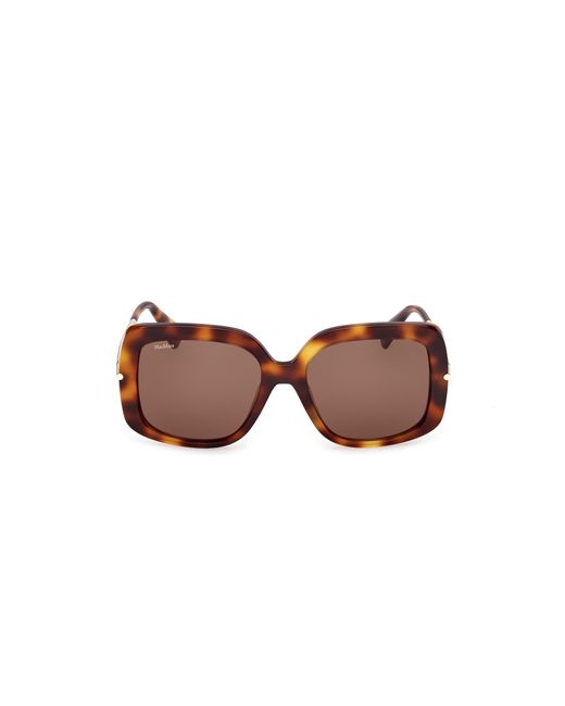 Max Mara Black Mm0195 52E Sunglasses Acetate Round Normal