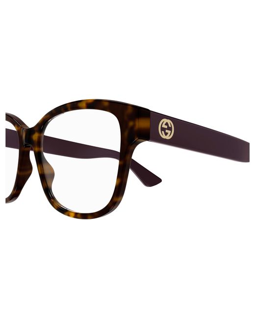 Gucci Black Gg1340O 008 Optical Frames Injected Transparent Squared