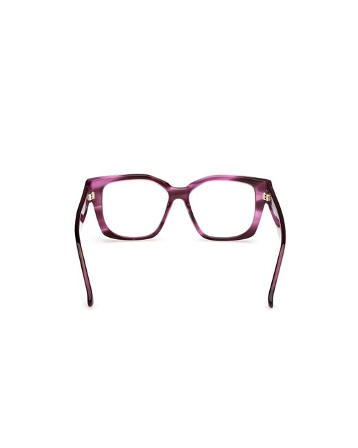 Max Mara Black Mm5184 083 Optical Frames Acetate Geometric Normal