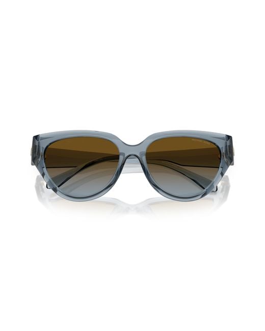 Michael Kors Black Mk2241U Boca Raton 401413 Sunglasses Injected Cat Eye Normal Shaded