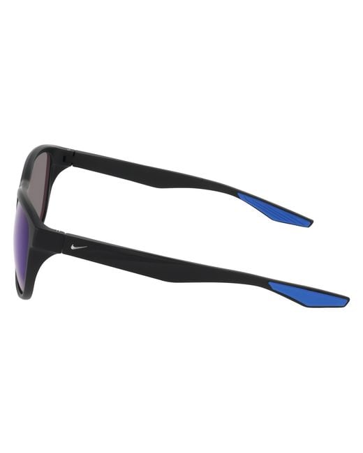 Nike Black Explore Flow Io0101X 011 Sunglasses Bio-Inject Squared Mirrored