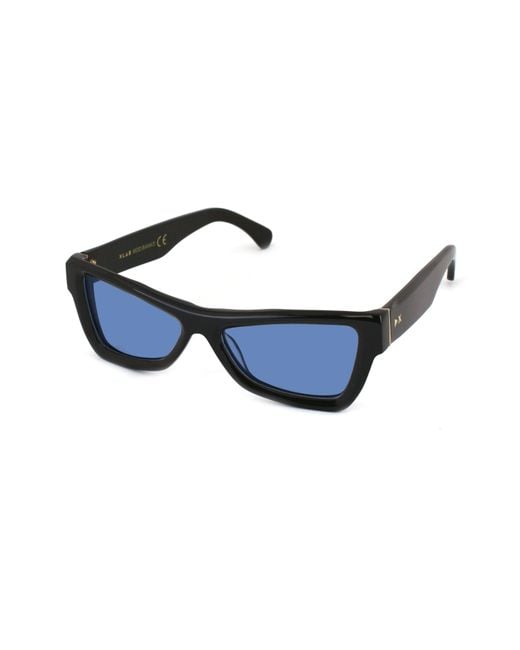 Xlab Blue Banks Sunglasses Acetate Light Geometric Polarized