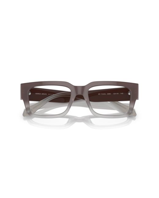 Giorgio Armani Black Ar7243U 5980 Optical Frames Acetate Transparent Squared Normal for men