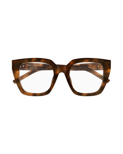 Saint Laurent Black Sl M143 Opt 003 Optical Frames Acetate Transparent Cat Eye