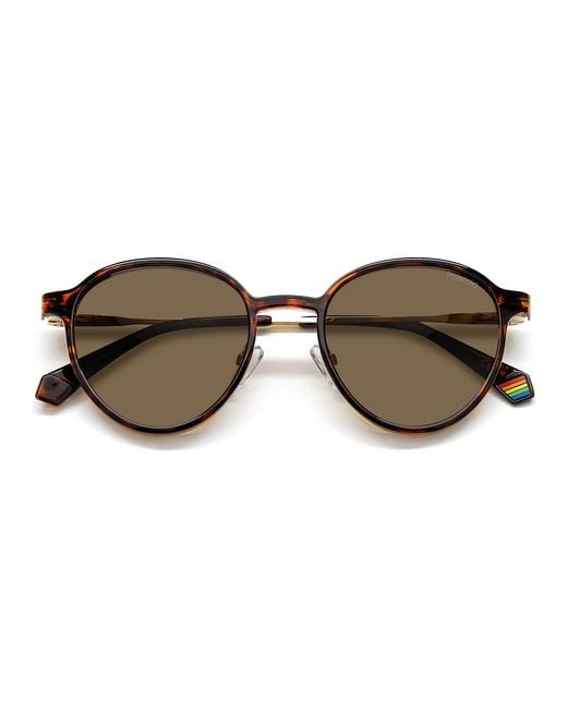 Polaroid Black Pld 6158/Cs J5G/Sp Sunglasses Steel Copper Round Clip-On