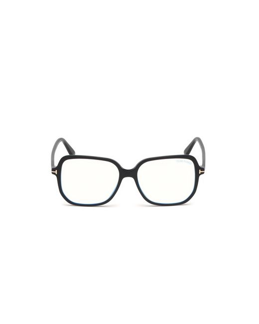 Tom Ford Black Ft5578-B 001 Optical Frames Acetate Geometric Normal