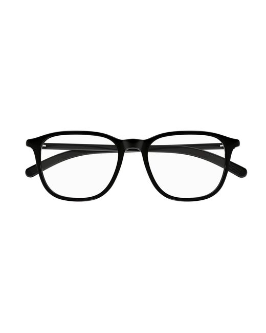 Montblanc Black Mb0386O 001 Optical Frames Acetate Transparent Squared for men