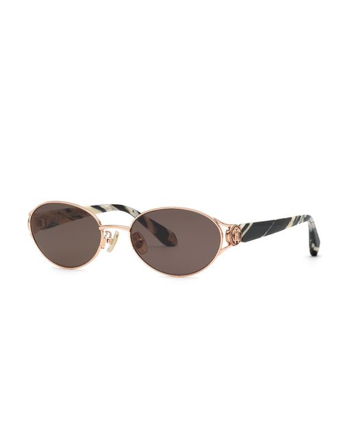 Roberto Cavalli Black Src174M 08Fc Sunglasses Metal Geometric Normal