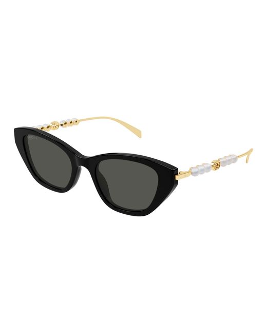 Gucci Black Gg1968S 001 Sunglasses Acetate Cat Eye