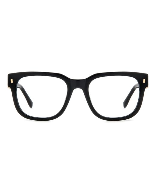 DSquared² Black D2 0074 807 Optical Frames Plastic Squared for men