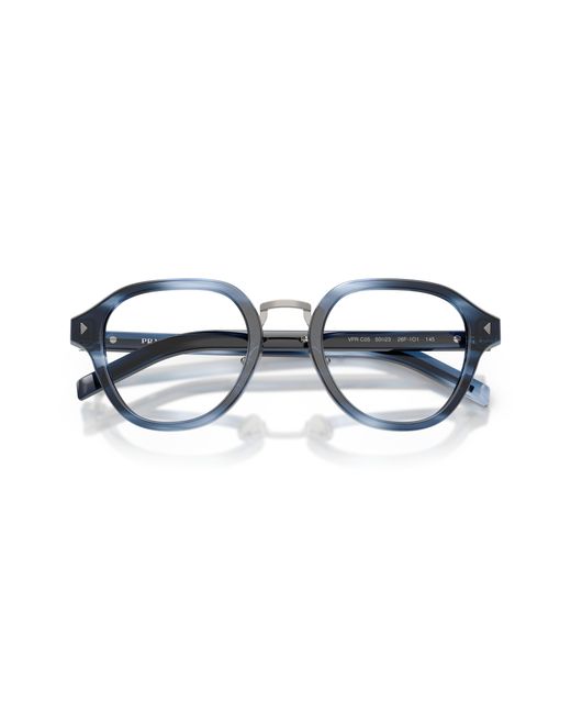 Prada Black Pr C05V 26F1O1 Optical Frames Acetate Pantos Normal for men