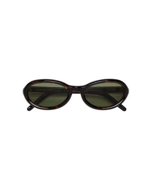 Retrosuperfuture Green 4Ok Cherry Sunglasses Acetate Geometric Normal