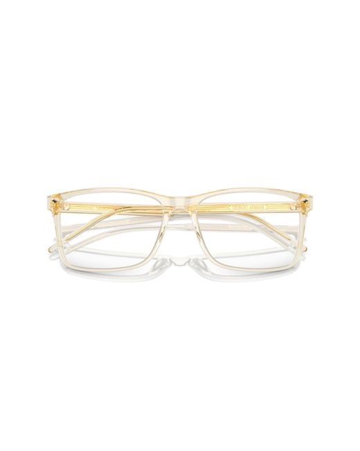 Giorgio Armani Black Ar7258 6077 Optical Frames Acetate Transparent Squared Normal for men