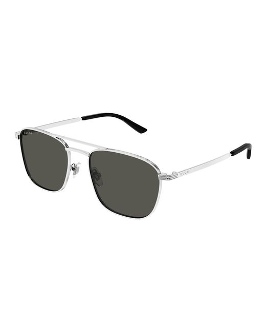 Gucci Black Gg1881S 001 Sunglasses Metal Squared for men