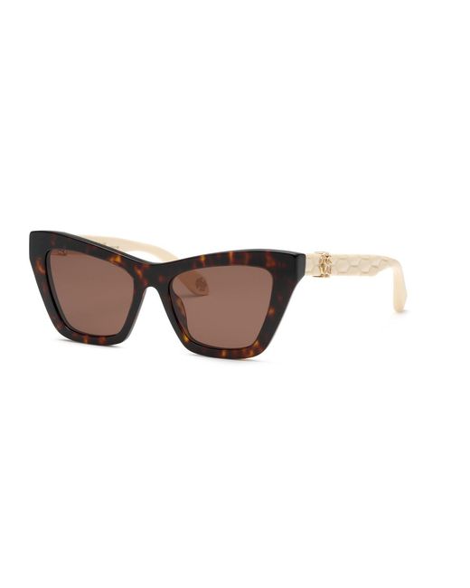 Roberto Cavalli Black Src091M 743Y Sunglasses Acetate Cat Eye Normal