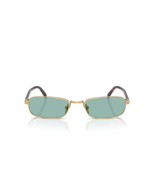 Prada Black Pr B54S 5Ak40K Sunglasses Metal Squared Normal for men