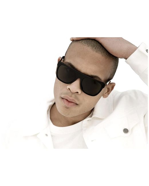 Retrosuperfuture Black Fzq Flat Top Sunglasses Acetate Pilot Normal