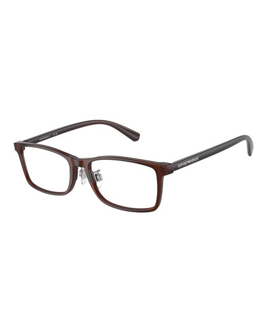 Emporio Armani Black Ea3145D 5374 Optical Frames Acetate Transparent Pillow Normal for men