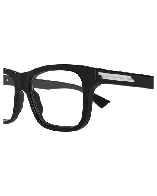 Bottega Veneta Black Bv1412O 005 Optical Frames Acetate Transparent Squared for men