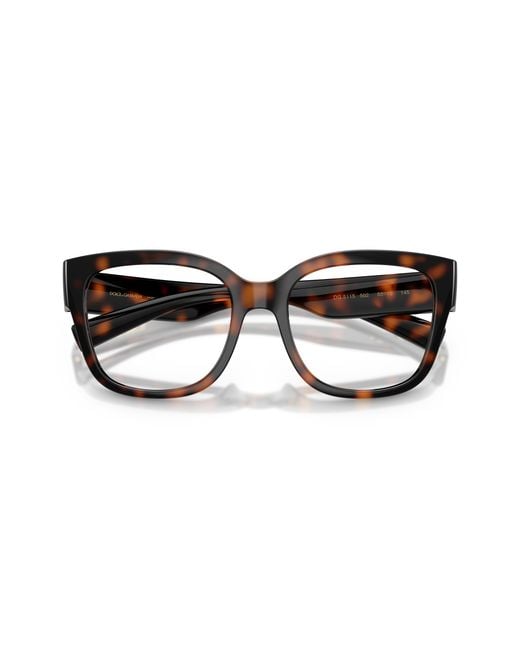 Dolce & Gabbana Black Dg5115 502 Optical Frames Injected Transparent Butterfly Normal