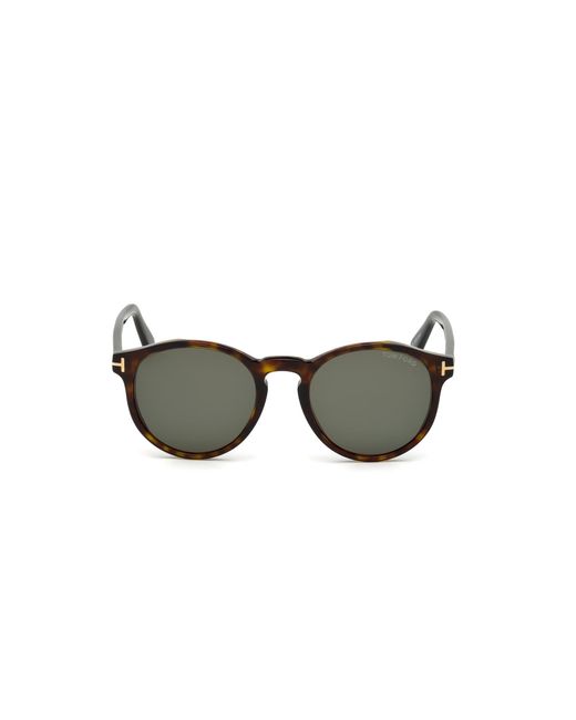 Tom Ford Black Ft0591 Ian-02 52N Sunglasses Acetate Round Normal
