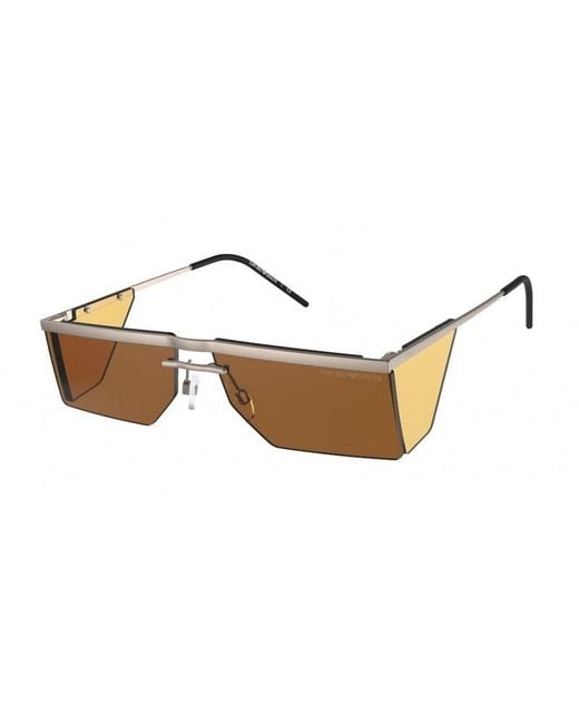 Emporio Armani Black Ea2123 300673 Sunglasses Metal Dark Squared Normal for men