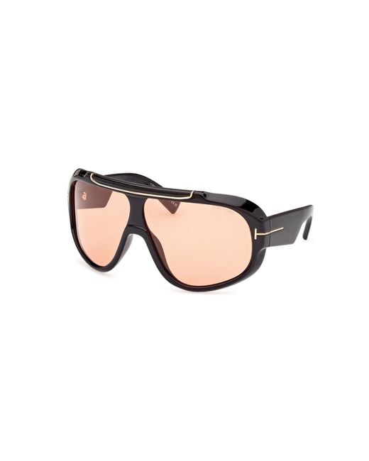 Tom Ford Black Ft1093 Rellen 01E Sunglasses Injected Mask Photochromatic