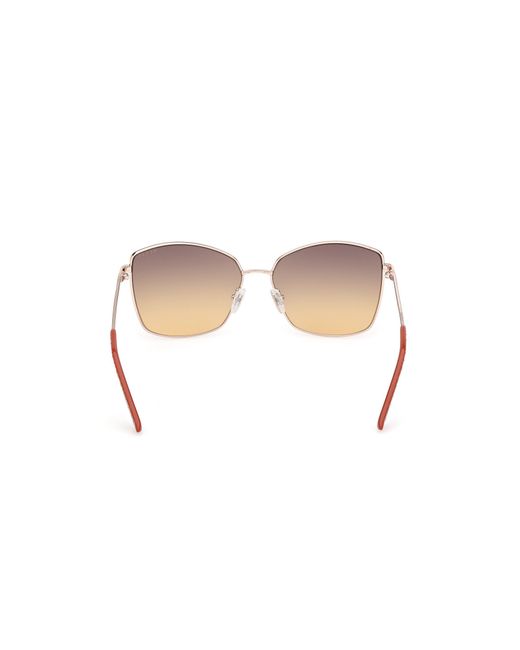Guess Black Gu00149 32F Sunglasses Metal Squared Normal