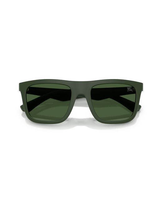 Burberry Green Be4458U 417071 Sunglasses Injected Squared Normal for men